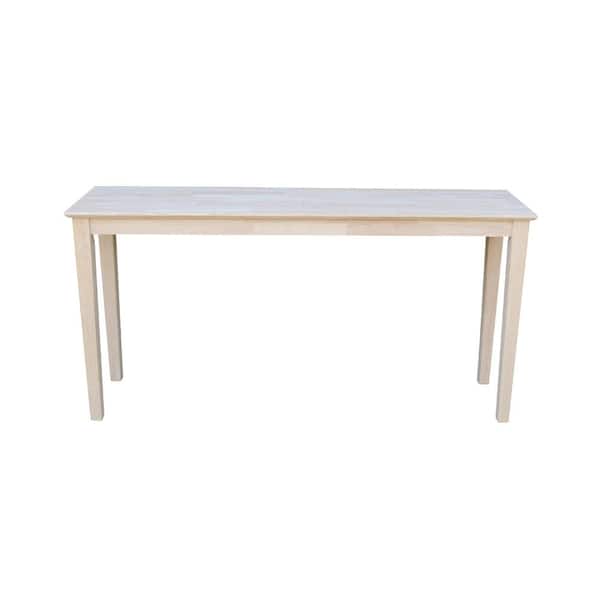 Photo 1 of 60 in. Unfinished Standard Rectangle Wood Console Table