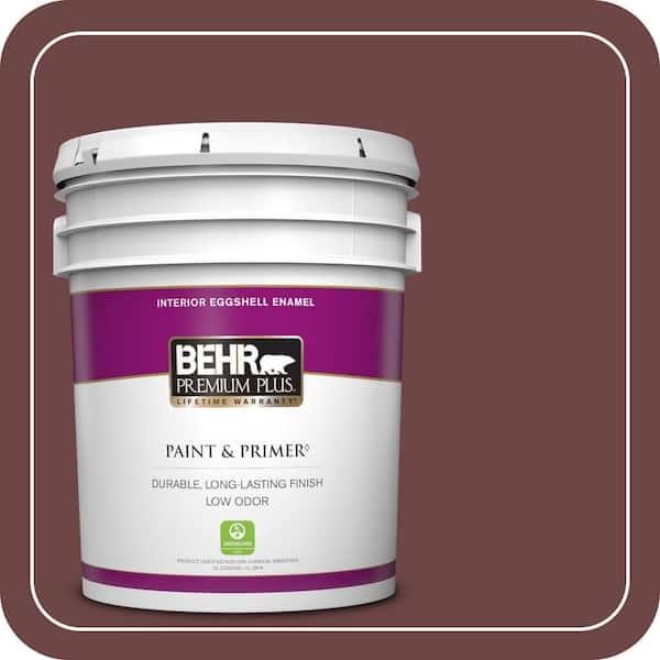 BEHR PREMIUM PLUS 5 gal. #QE-08 Oxford Eggshell Enamel Low Odor Interior Paint & Primer