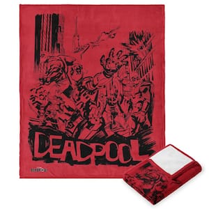 Marvels Deadpool 3 Merc With The Mouth Silk Touch Throw