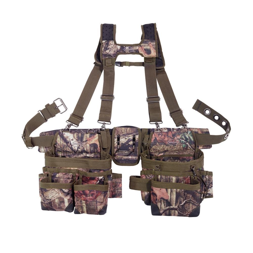 UPC 721415850355 product image for Mossy Oak Camo Adjustable Tool Belt with Suspenders | upcitemdb.com