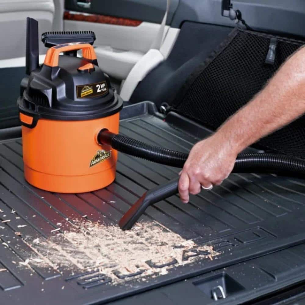 Armor All 2.5 Gallon Black and Orange Wet/Dry Canister Vacuum