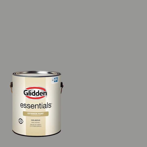 Glidden Essentials 1 gal. PPG0997-5 Playing Possum Flat Exterior Paint