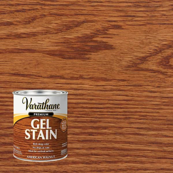 Varathane 1 qt. American Walnut Semi-Transparent Gel Interior Wood Stain (Case of 2)