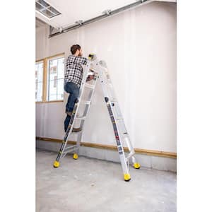 18 ft. Reach MPXA Aluminum Multi-Position Ladder with Tool Hangers, 300 lbs. Load Capacity