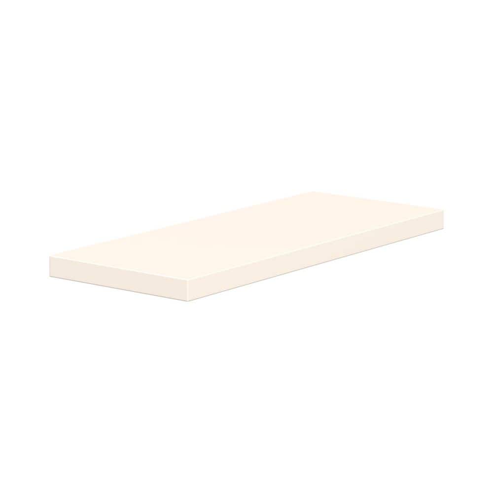 Fairview 12 in. W x 1.5 in. D x 30 in. H Assemble Floating Shelf with Mounting Bracket in Washed Linen Off White price history on PriceWatchPro