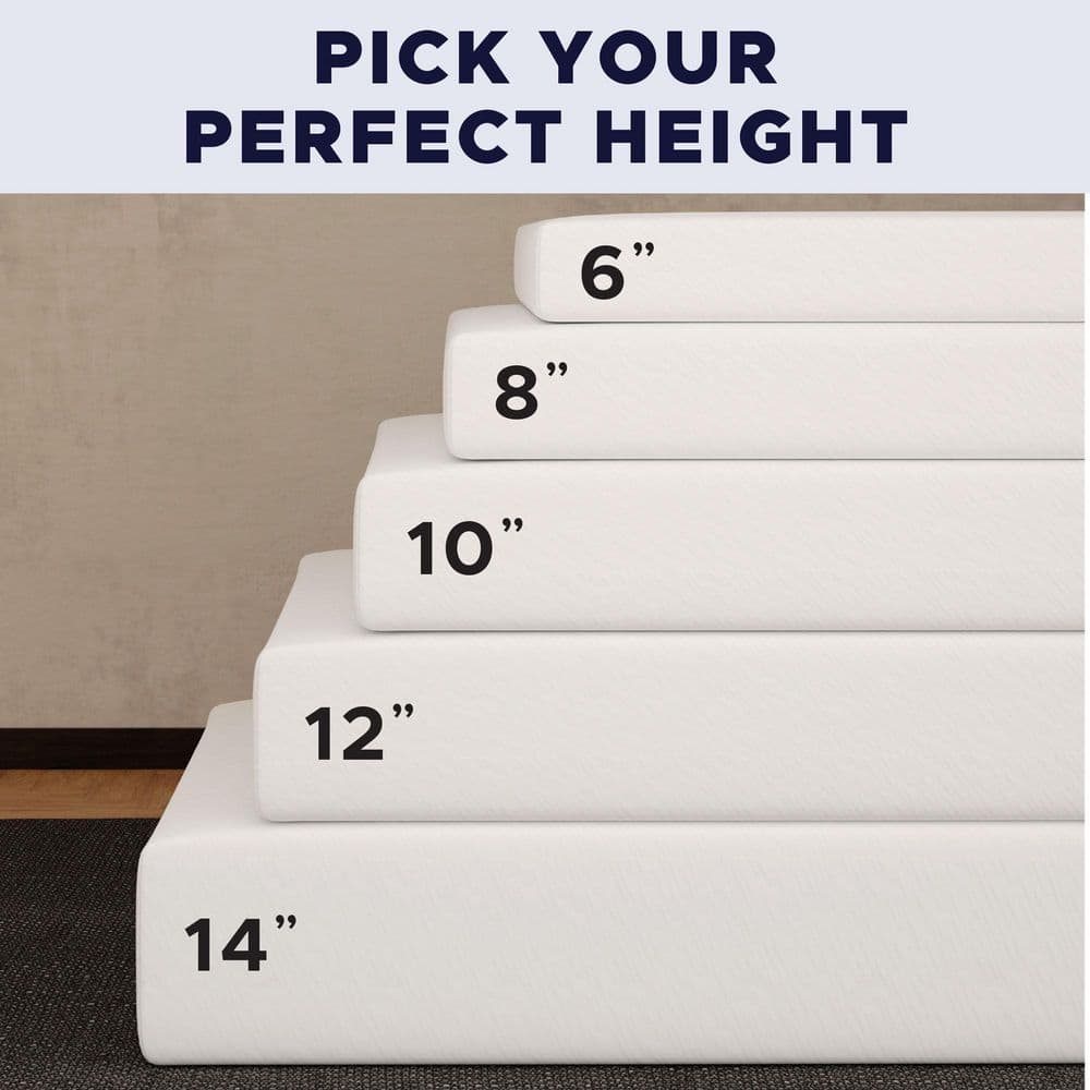 NightsBridge 12" Twin Gel Memory Foam Hybrid Mattress