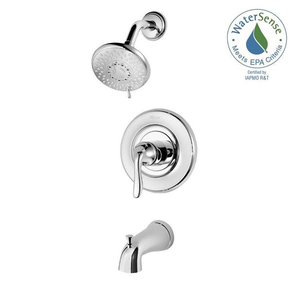 Pfister Universal Single-Handle Tub and Shower Faucet Trim Kit in Polished Chrome (Valve Not Included)