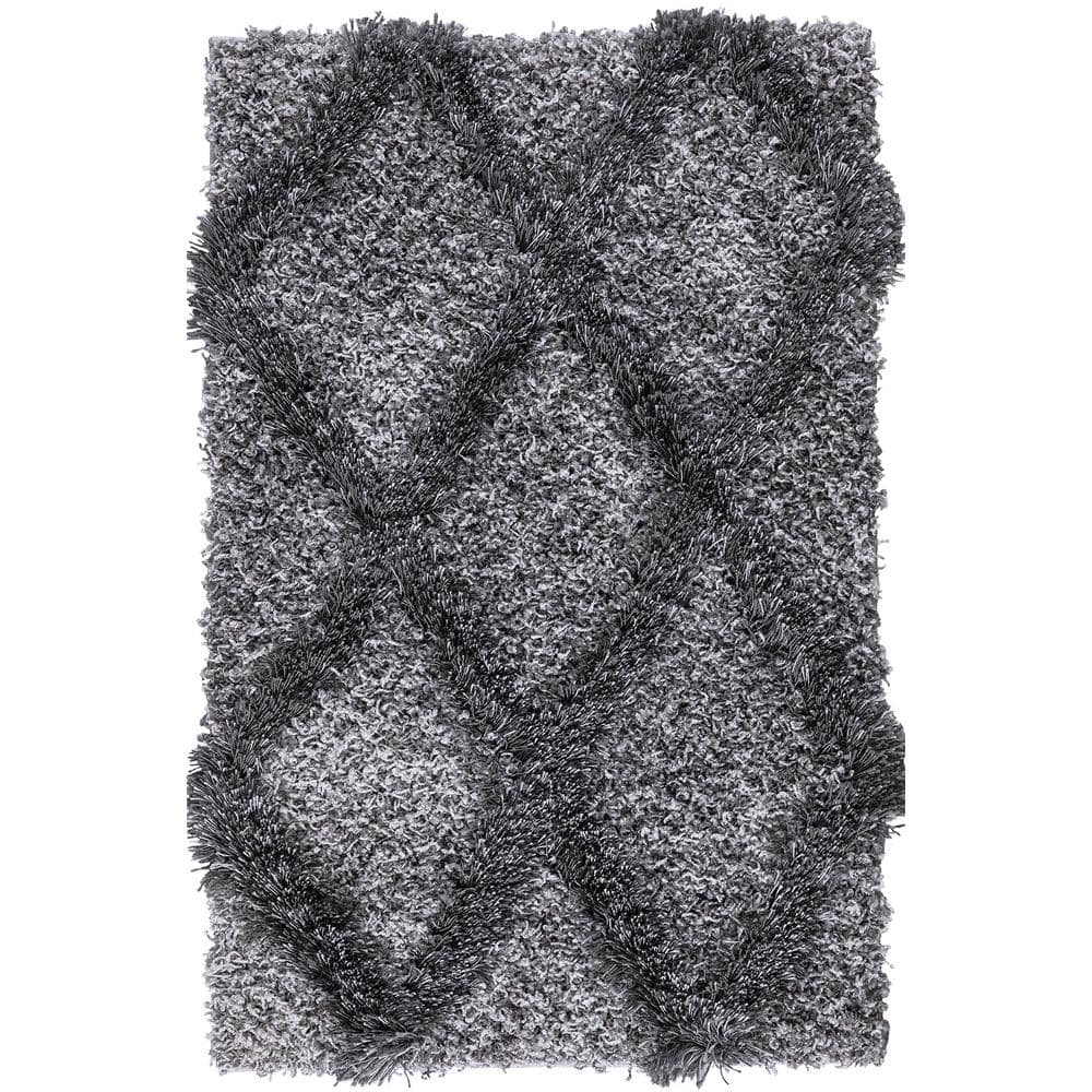 Valencia . x Doormat 2 ft. x 3 ft. Blue Trellis Shag Area Rug price history on PriceWatchPro