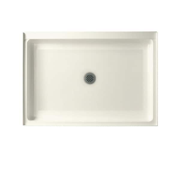 Swan 34 in. x 42 in. Solid Surface Single Threshold Center Drain Shower Pan in Bisque