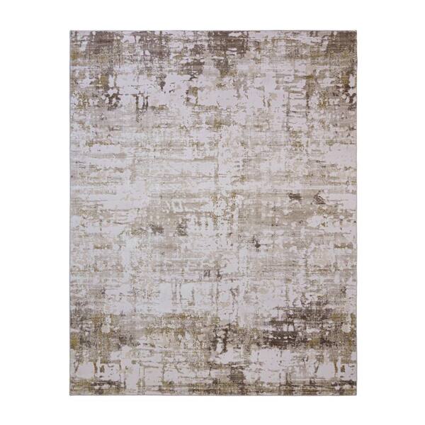 Gertmenian & Sons Quattro Alder Beige 9 ft. x 13 ft. Abstract Indoor