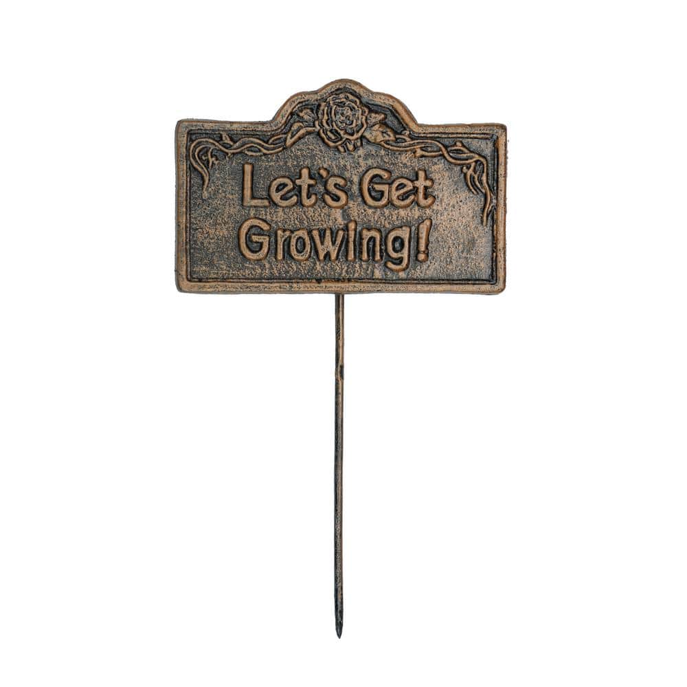 Garden Marker Lets Get Growing Sign