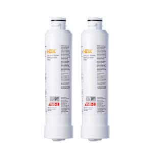 FMS-2 Premium Refrigerator Water Filter Replacement Fits Samsung HAF-CINS (2-Pack)