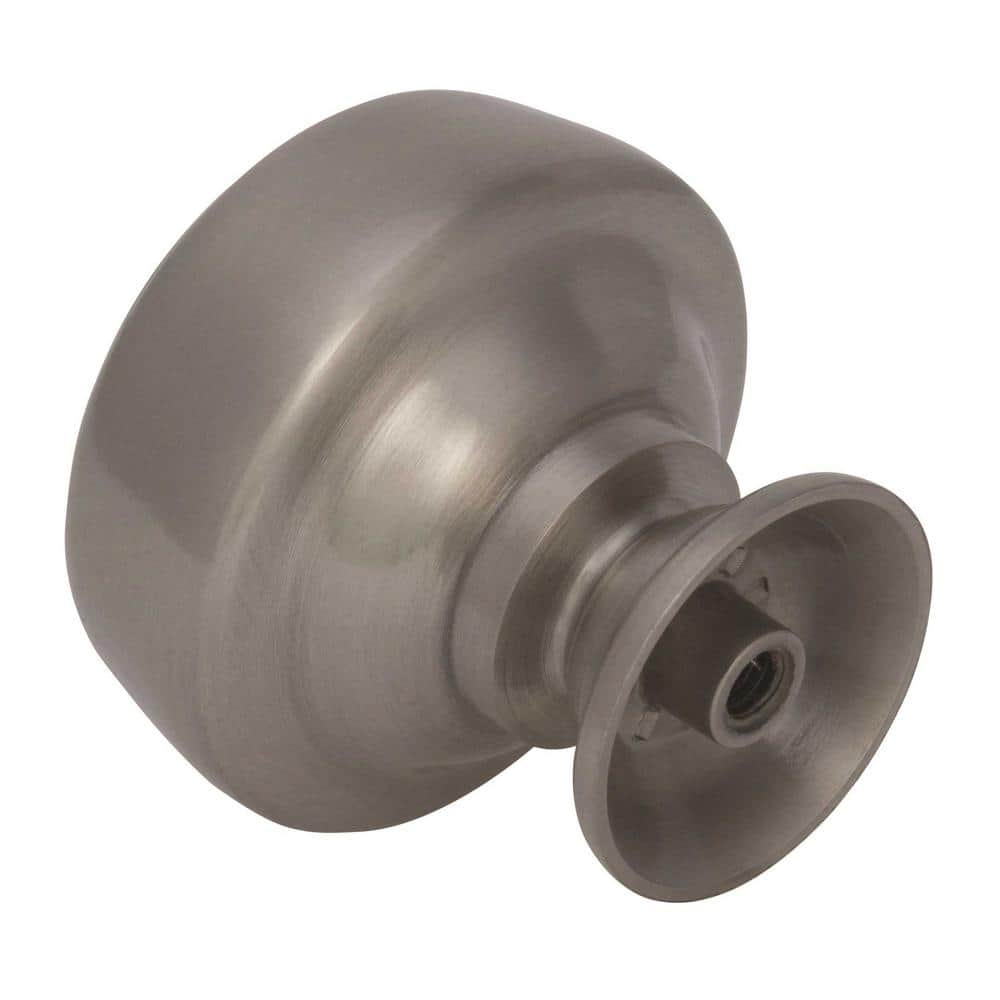 Satin Nickel 1-5/8" Round Cabinet Knob with Mounting Hardware