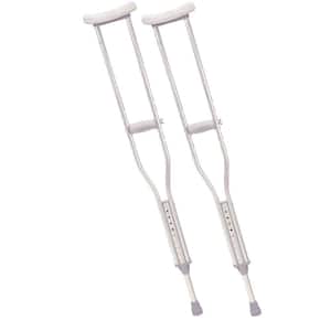 Walking Crutches with Underarm Pad and Handgrip for Tall Adult