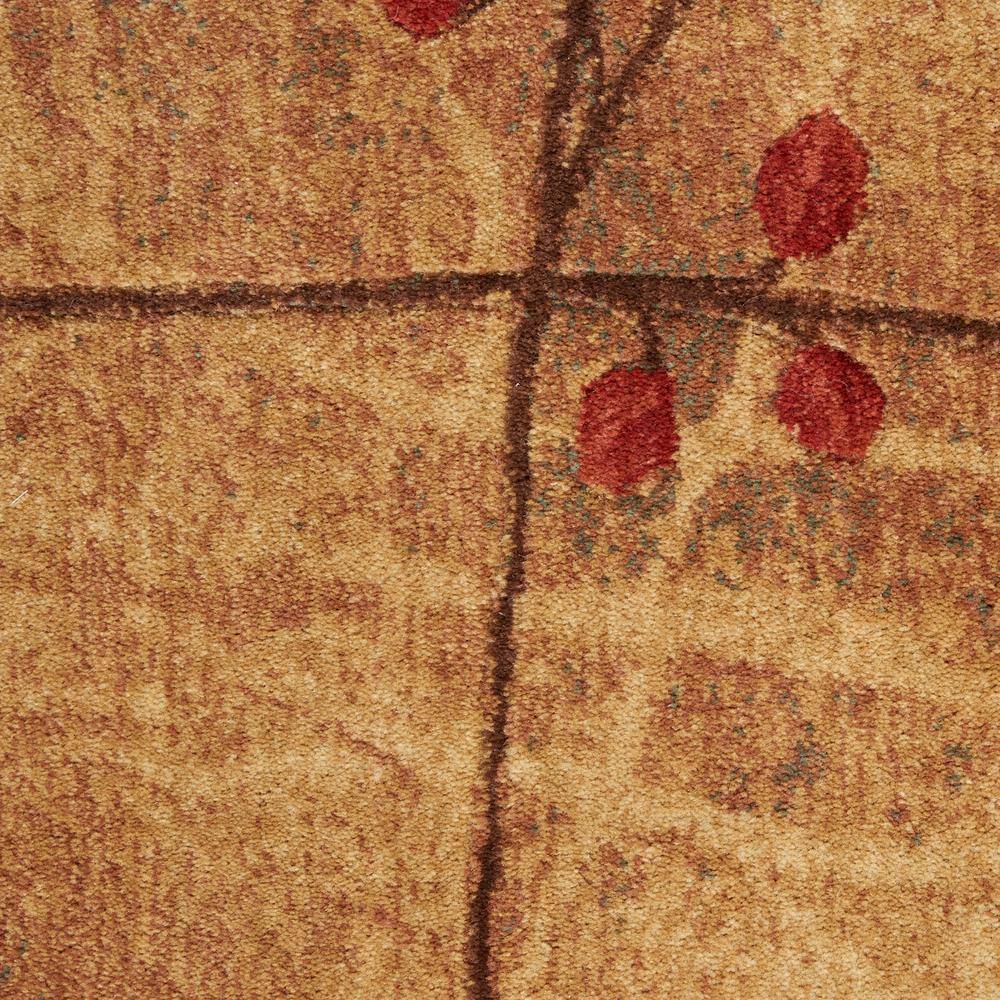 Handmade Latte Cotton and Synthetic Traditional Medium Rug