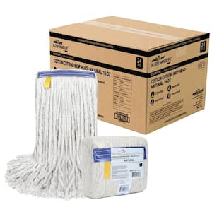 Natural 1.25 in. Cut End String Mop Cotton Mop Head Refill (24-Pack) 16 oz.