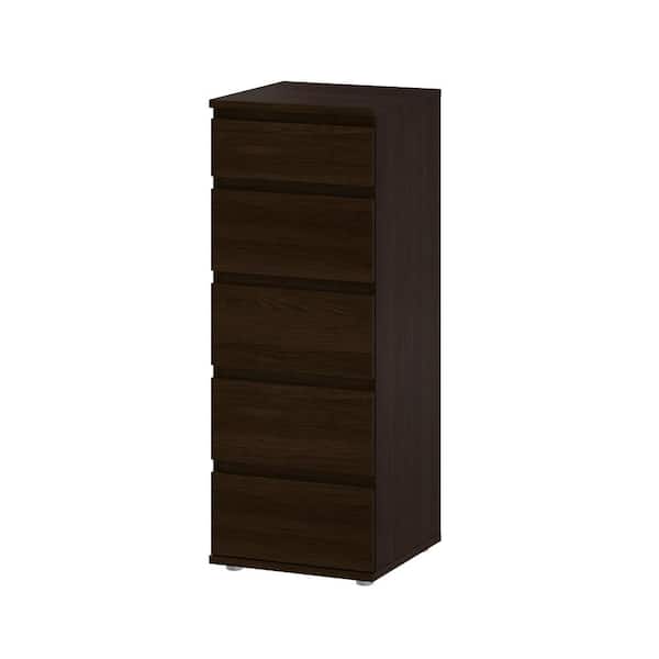 Tvilum Aurora 5-Drawer Coffee Narrow Chest