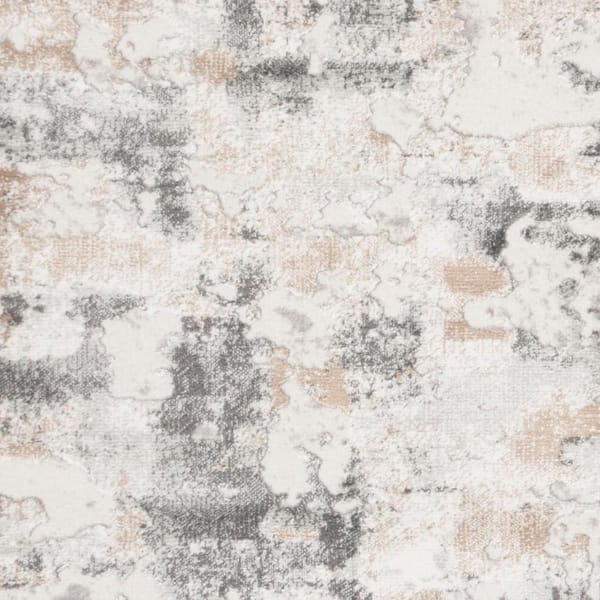 Beige 2' x 8' Charcoal Safavieh Vogue Collection VGE141A Modern Abstract Runner 