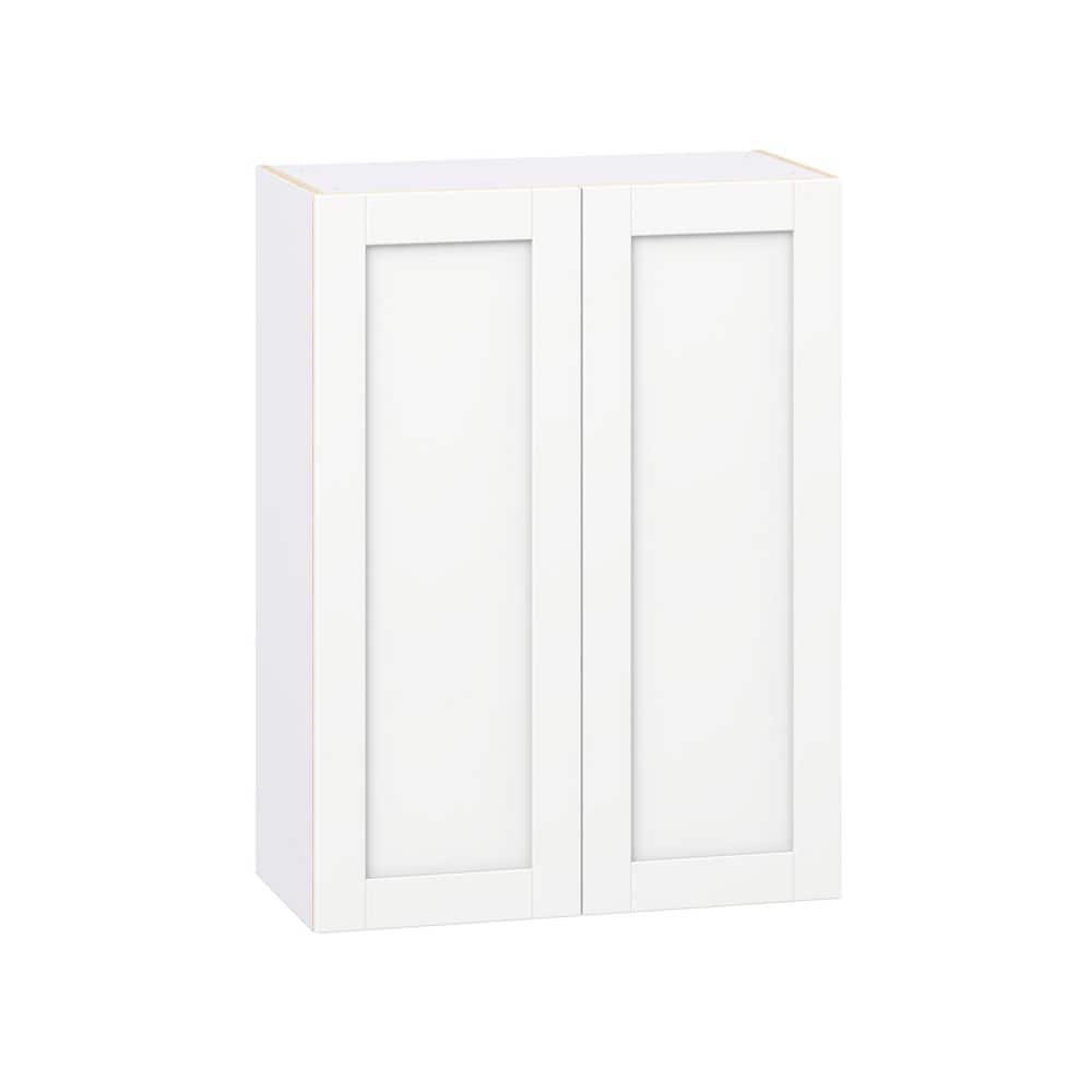 Milton 30 in. W x 14 in. D x 40 in. H Assembled Shaker Wall Kitchen Cabinet in Bright White price history on PriceWatchPro