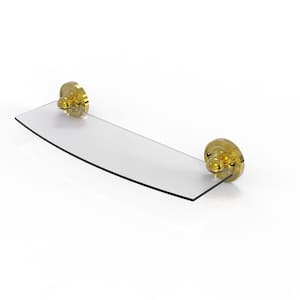 Allied Brass Prestige Que New Collection 16 in. Paper Towel Holder with  Glass Shelf in Unlacquered Brass PQN-1PT/16-UNL - The Home Depot