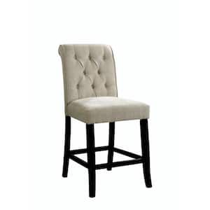 Izzy Antique Black Rustic Style Counter Height Chair