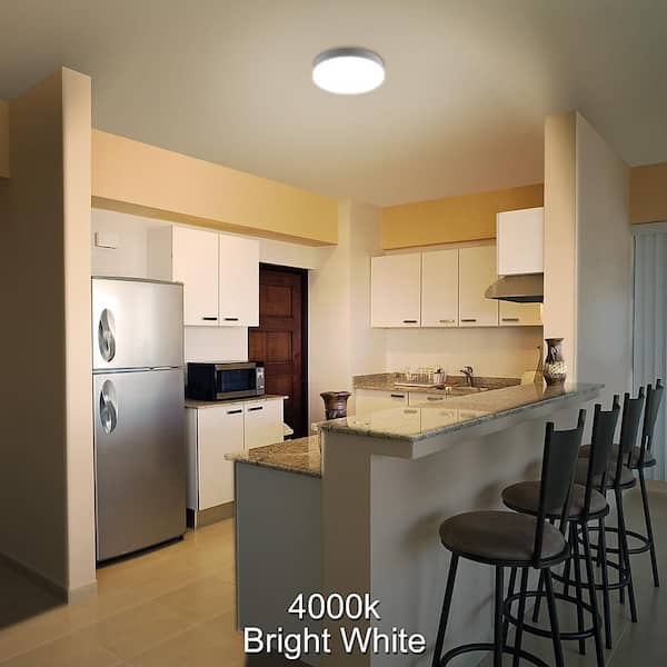 7 in. White Closet Light LED Flush Mount Ceiling Light Fixture 810LM Bright White 4000K Bathroom Laundry Room (12-Pack)