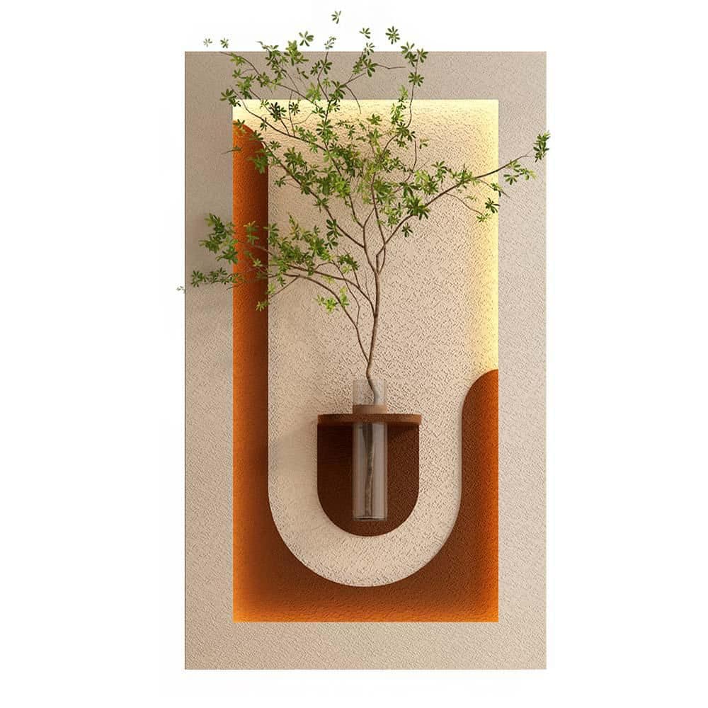 23.62 in. x 41.34 in. Coffee Modern Lamp Painting, Adjustable 3