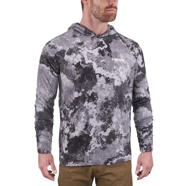Men's Large Veil Tac Gray Performance Long Sleeved Hoodie Shirt