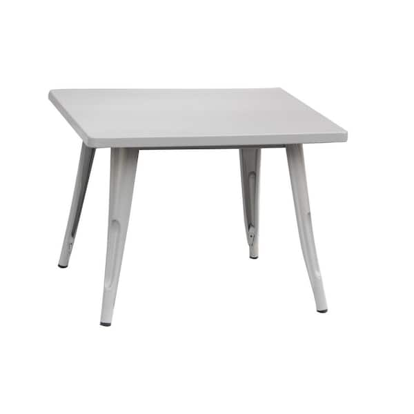 ACESSENTIALS Harper & Hudson Kids Metal Activty Table in Gray