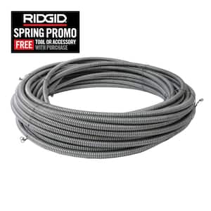 RIDGID 125 ft (38 m) Cable Assembly for Flexshaft K9-306 Drain