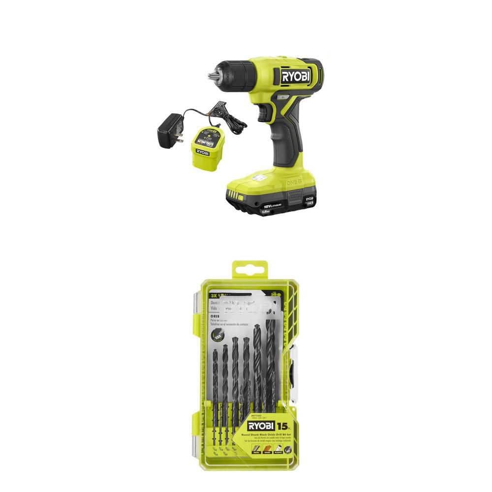 RYOBI ONE+ 18V Cordless 3/8 in. Drill/Driver Kit with 1.5 Ah