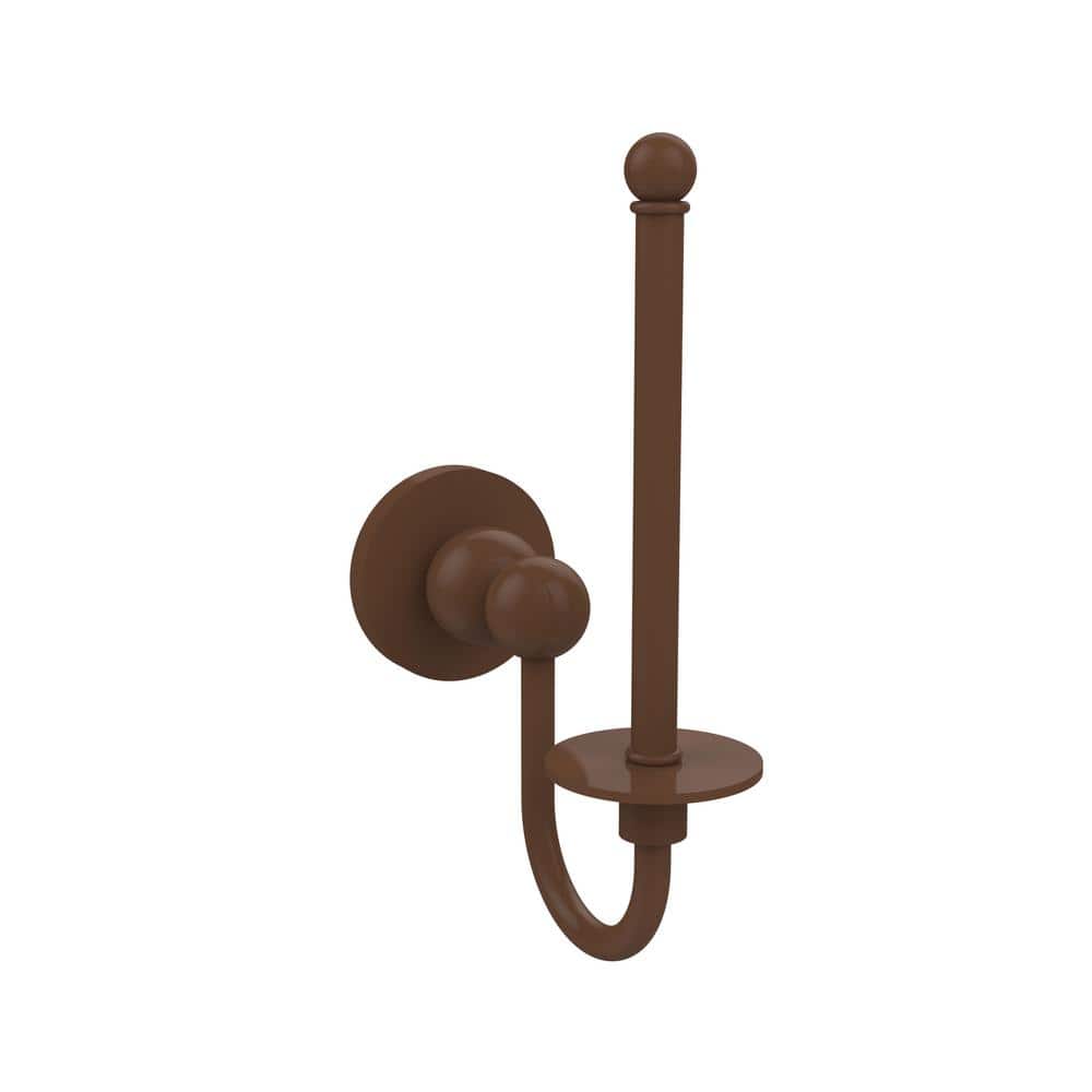 Bolero Collection Upright Single Post Toilet Paper Holder in Antique Bronze