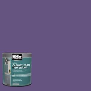 1 qt. #MQ4-28 Purple Sky Satin Enamel Interior/Exterior Cabinet, Door & Trim Paint