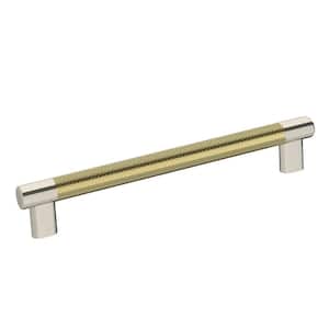 Esquire 8 in. (203 mm) Polished Nickel/Golden Champagne Drawer Pull