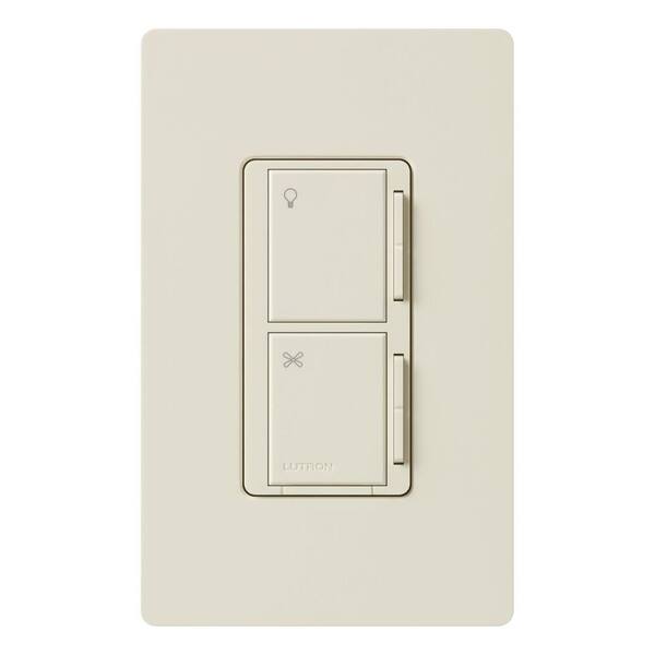 Lutron Maestro Companion Fan and Light Control - Light Almond