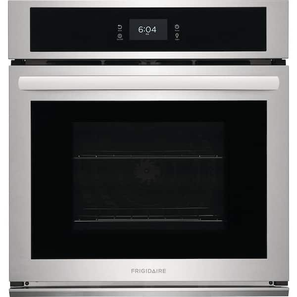 stainless steel electric wall oven