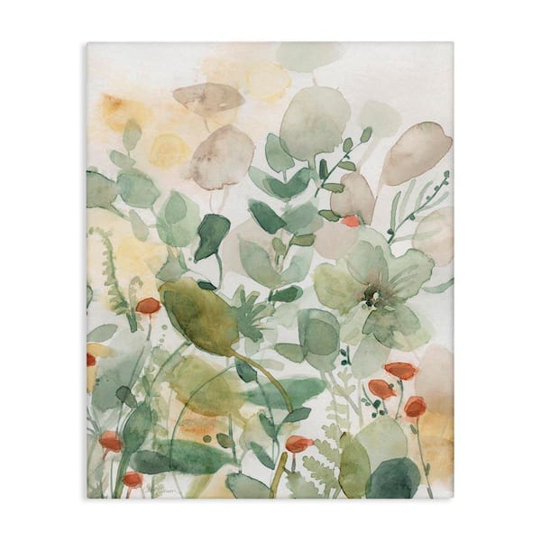 Stupell Industries Layered Transparent Leaves by Carol Robinson Unframed Nature Graphic Art Print 30 in. x 24 in.