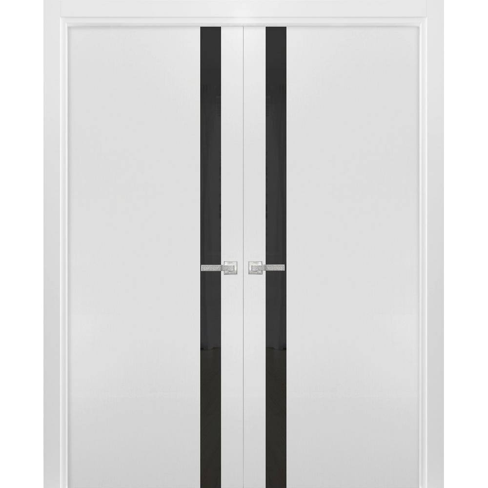 72 in. x 84 in. 2-Panel White Finished Solid Wood Sliding Door with Hardware price history on PriceWatchPro