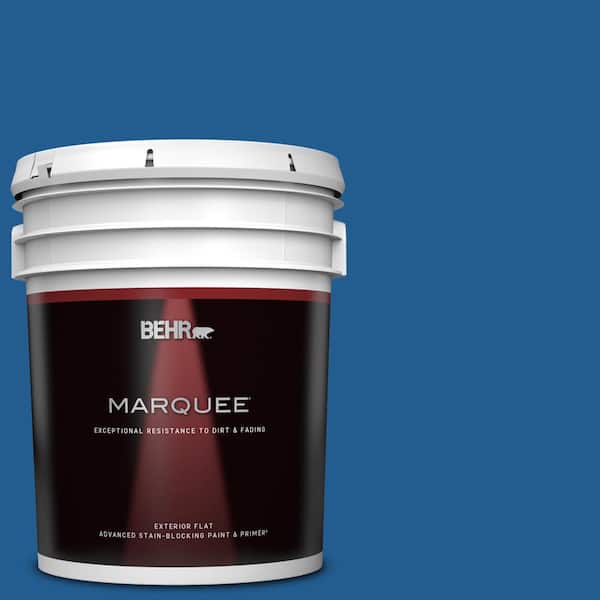 BEHR MARQUEE 5 gal. #S-G-570 Sapphire Lace Flat Exterior Paint & Primer