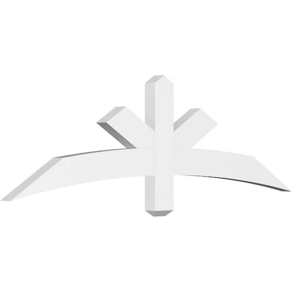 Ekena Millwork Alberta 60 in. W x 17.5 in. H x 2 in. D Signature Polyurethane Bracket
