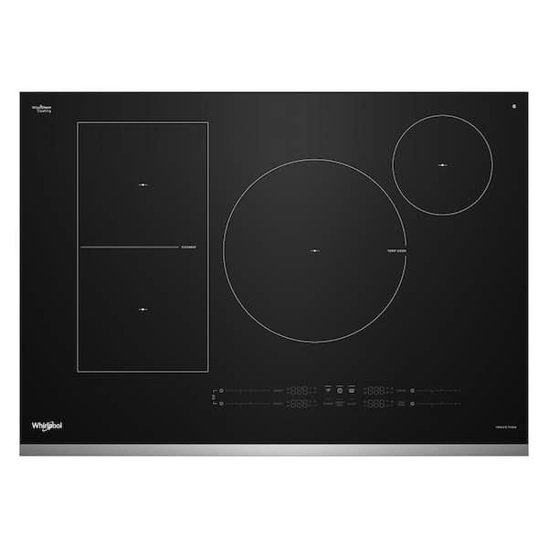 30 in. 4 Elements Induction Electric Cooktop in Stainless Steel Trim with Temp Cook Technology