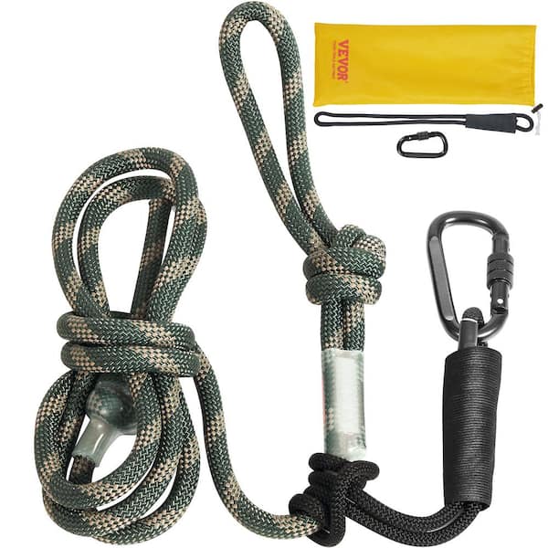 Tree Stand Safety Rope, 9 ft./27.43M Treestand Lifeline Rope 30KN Breaking Tension, 0.6 in. Hunting Safety Line