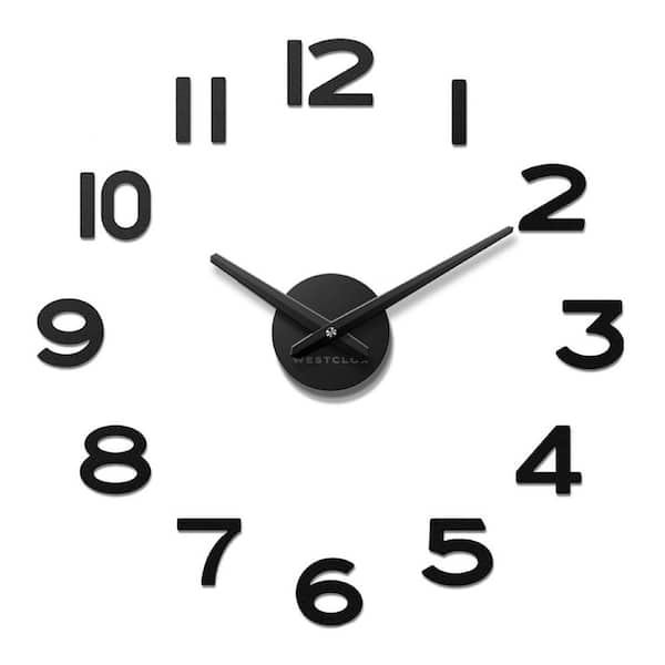 Westclox Westclox 20" Analog Modern Floating Number Quartz Accurate Wall Clock