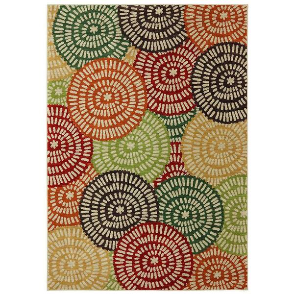 Karastan Kimono Croissant 9 ft. 6 in. x 12 ft. 11 in. Area Rug
