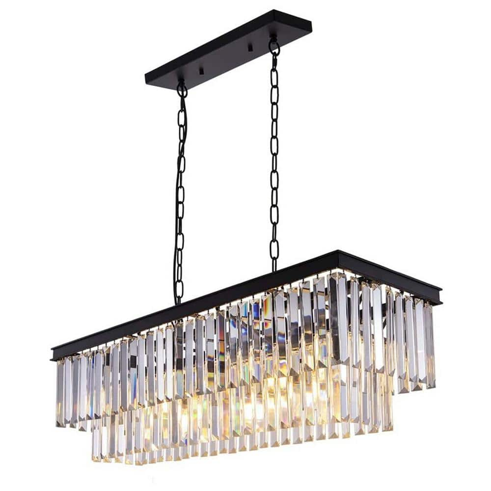 small rectangular chandelier