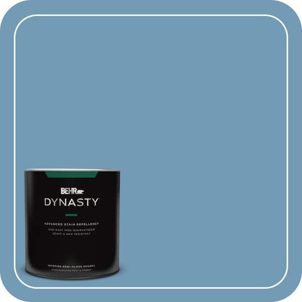 BEHR DYNASTY 1 qt. #560D-5 Ocean View Semi-Gloss Enamel Interior Stain-Blocking Paint and Primer