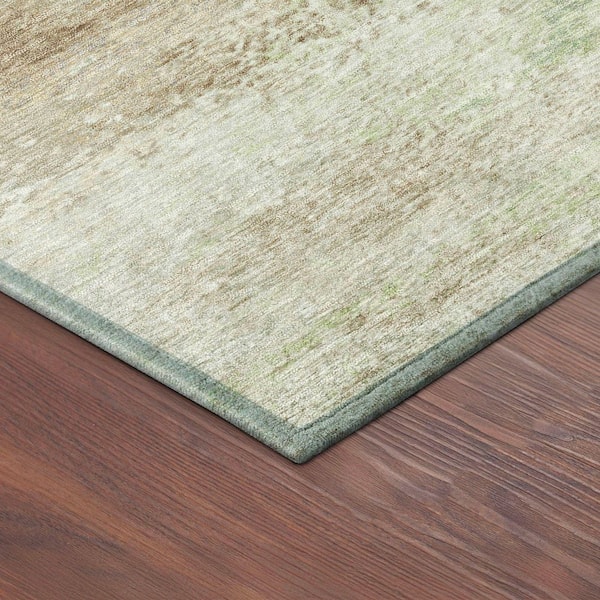 Chantille Machine Washable Indoor/Outdoor Abstract ACN2402 Tan 9 ft. x 12 ft. Area Rug