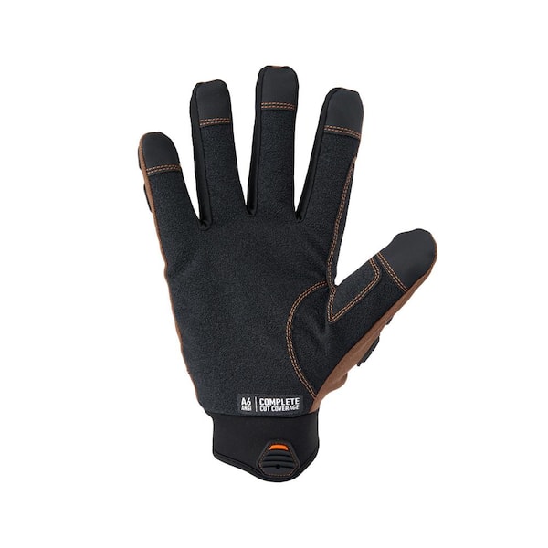 Firm Grip Large ANSI A5 Cut Resistant Gloves, Yellow/Black 79007-06