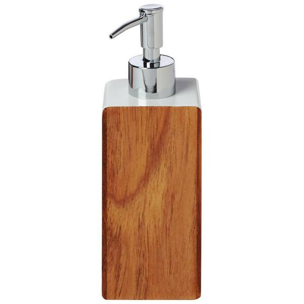 Home Decorators Collection Hedland Lotion Dispenser in Brown and White