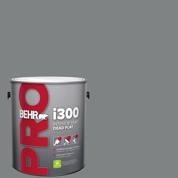BEHR PRO 1 gal. #PPU26-03 Legendary Gray Dead Flat Interior Paint